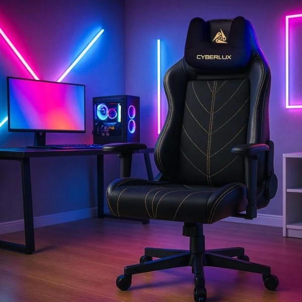 Фото - Крісло для геймерів Cyberlux Helios Black (GM-204 B)